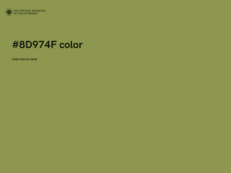 #8D974F color image