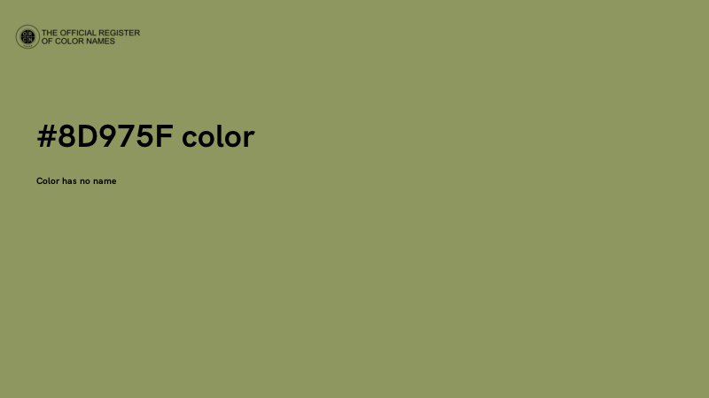 #8D975F color image