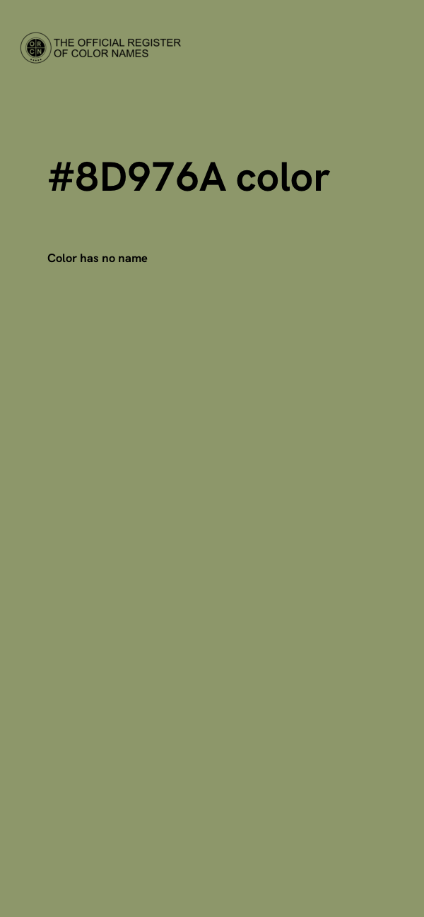 #8D976A color image