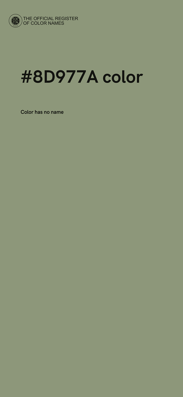 #8D977A color image