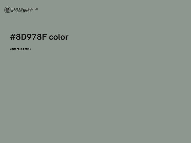 #8D978F color image