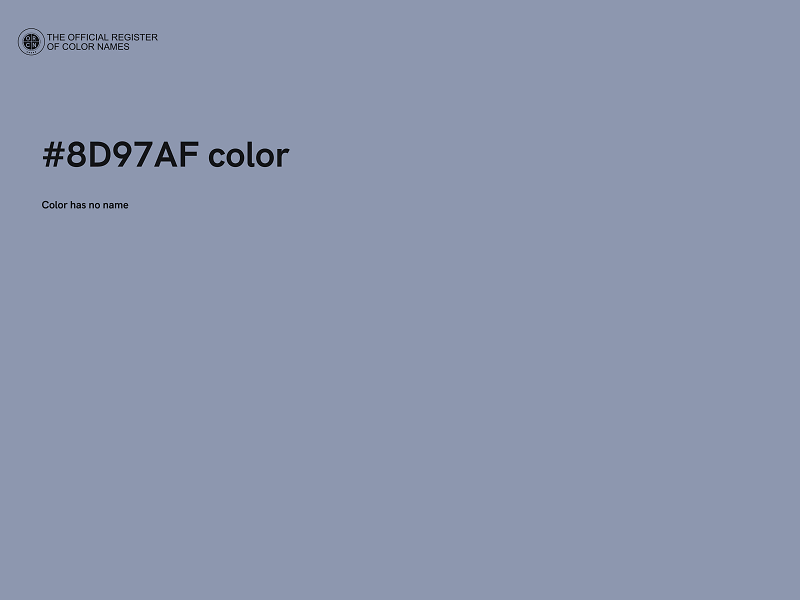 #8D97AF color image