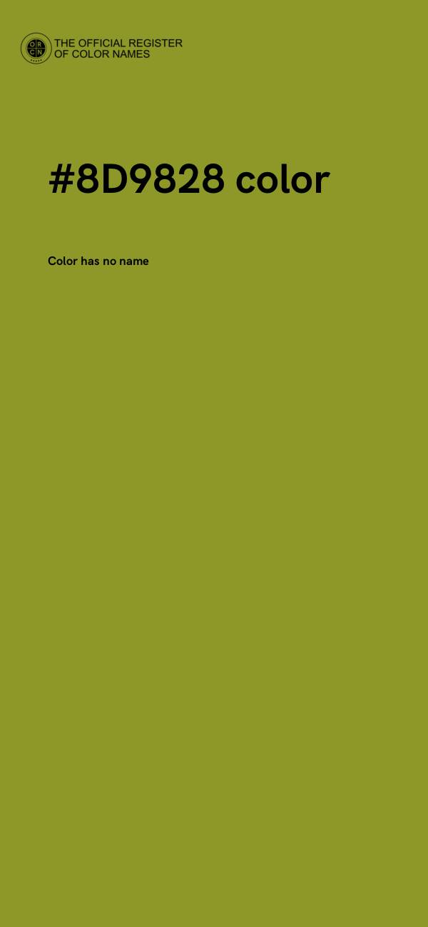 #8D9828 color image