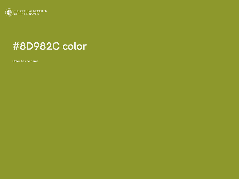 #8D982C color image
