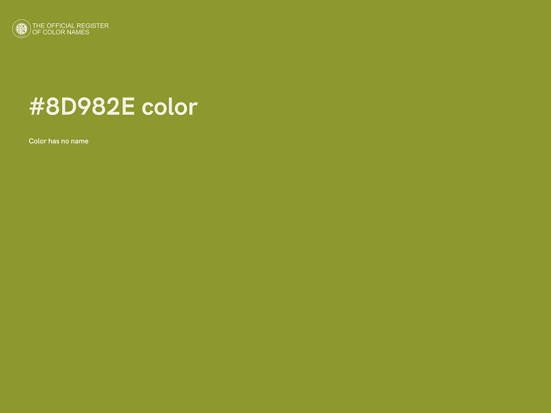 #8D982E color image