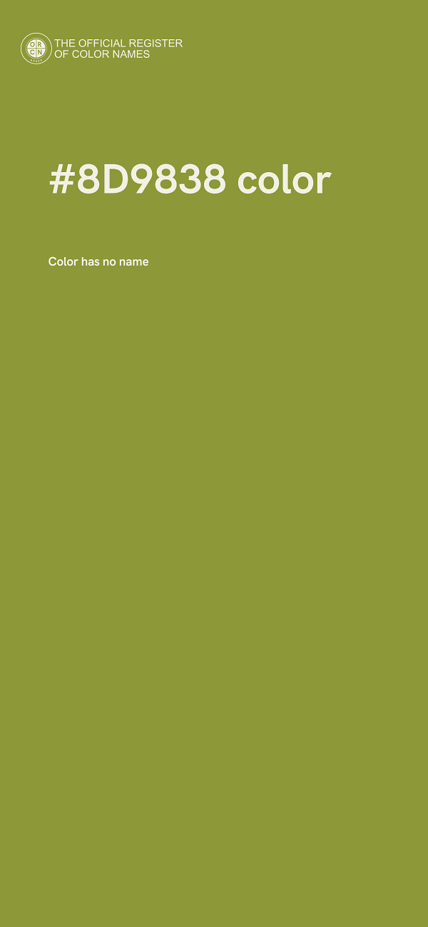 #8D9838 color image