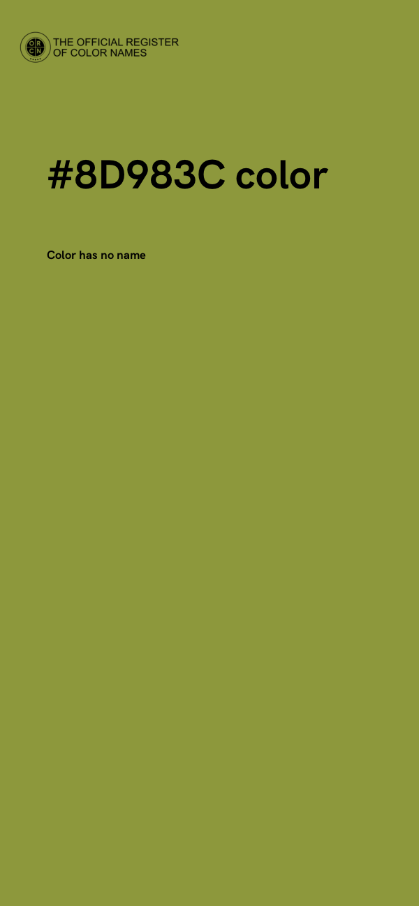 #8D983C color image