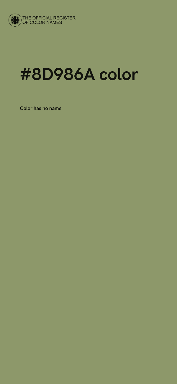 #8D986A color image