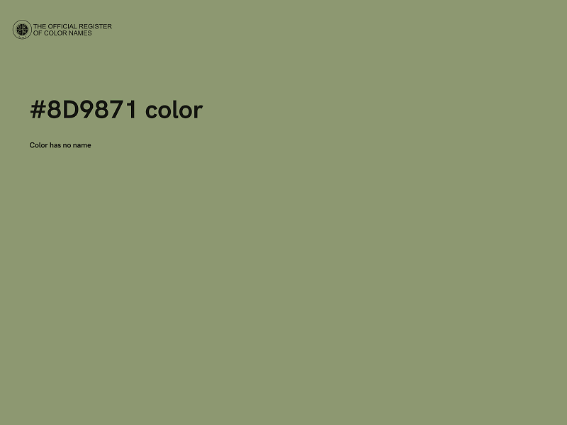 #8D9871 color image