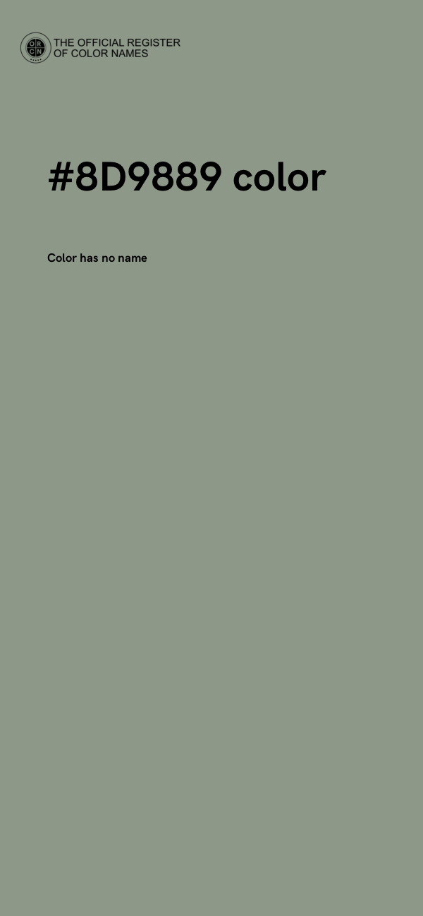 #8D9889 color image