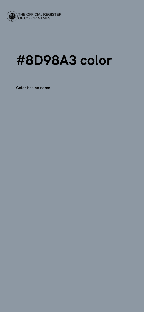#8D98A3 color image