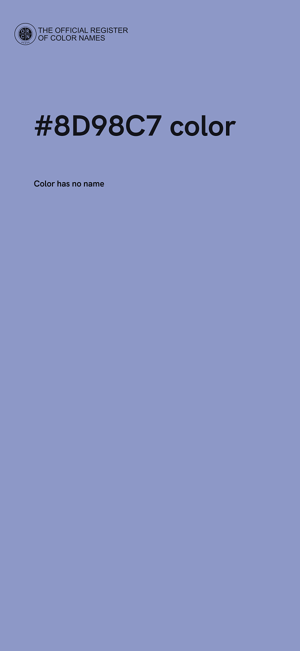 #8D98C7 color image