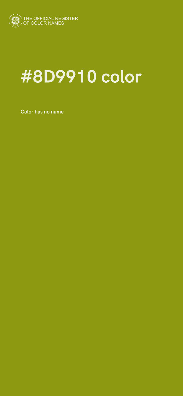 #8D9910 color image