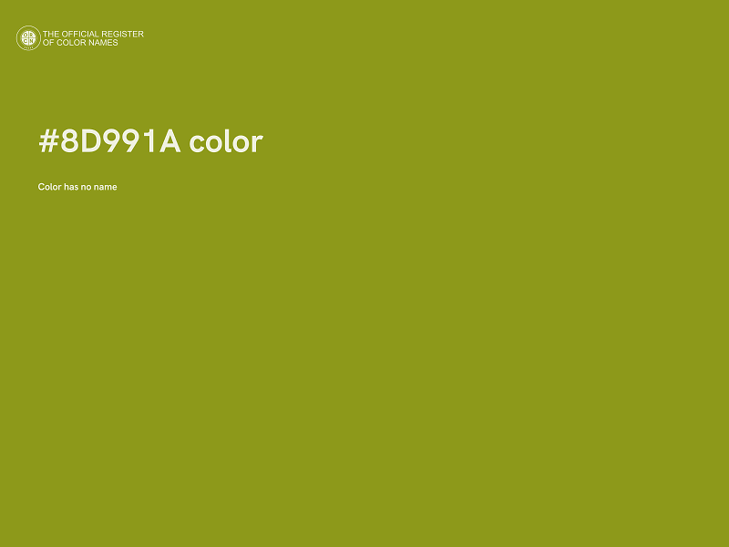 #8D991A color image