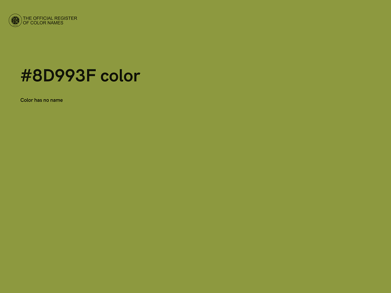 #8D993F color image