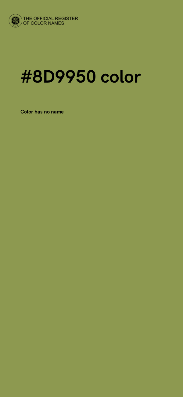#8D9950 color image