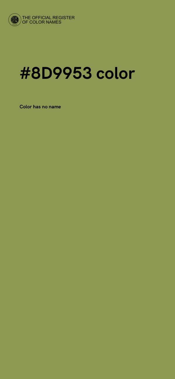 #8D9953 color image