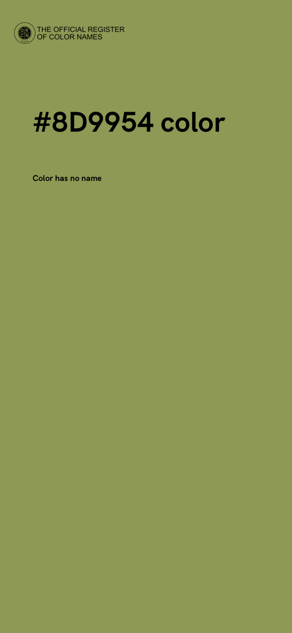 #8D9954 color image