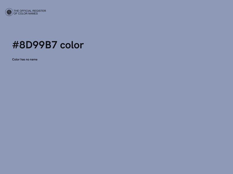 #8D99B7 color image