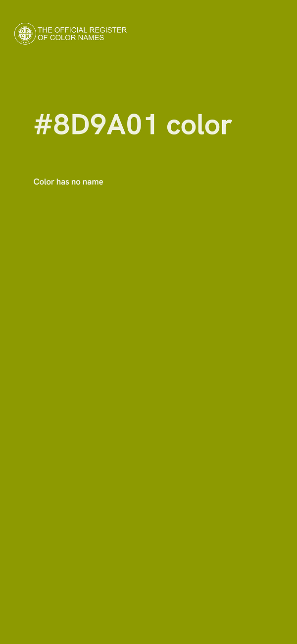 #8D9A01 color image