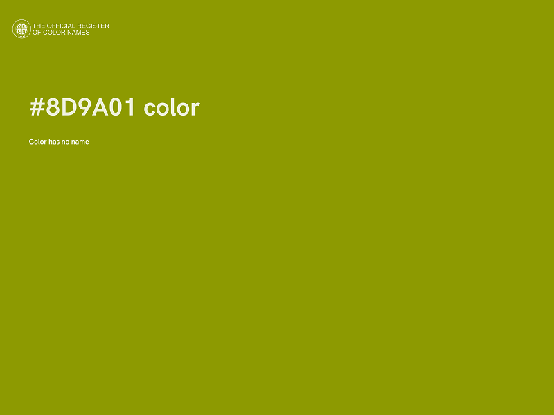 #8D9A01 color image