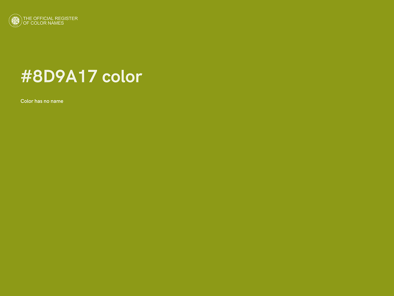 #8D9A17 color image