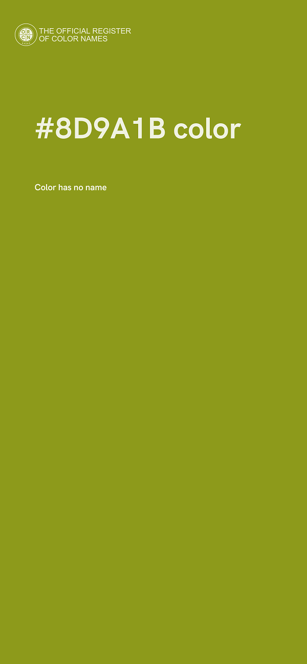 #8D9A1B color image