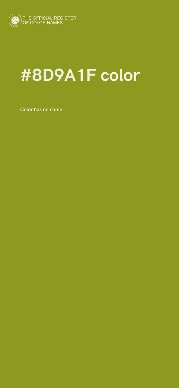 #8D9A1F color image