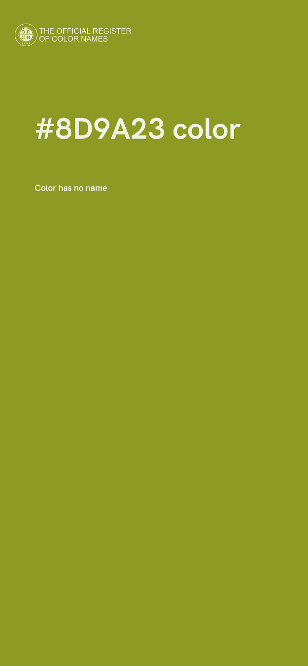 #8D9A23 color image