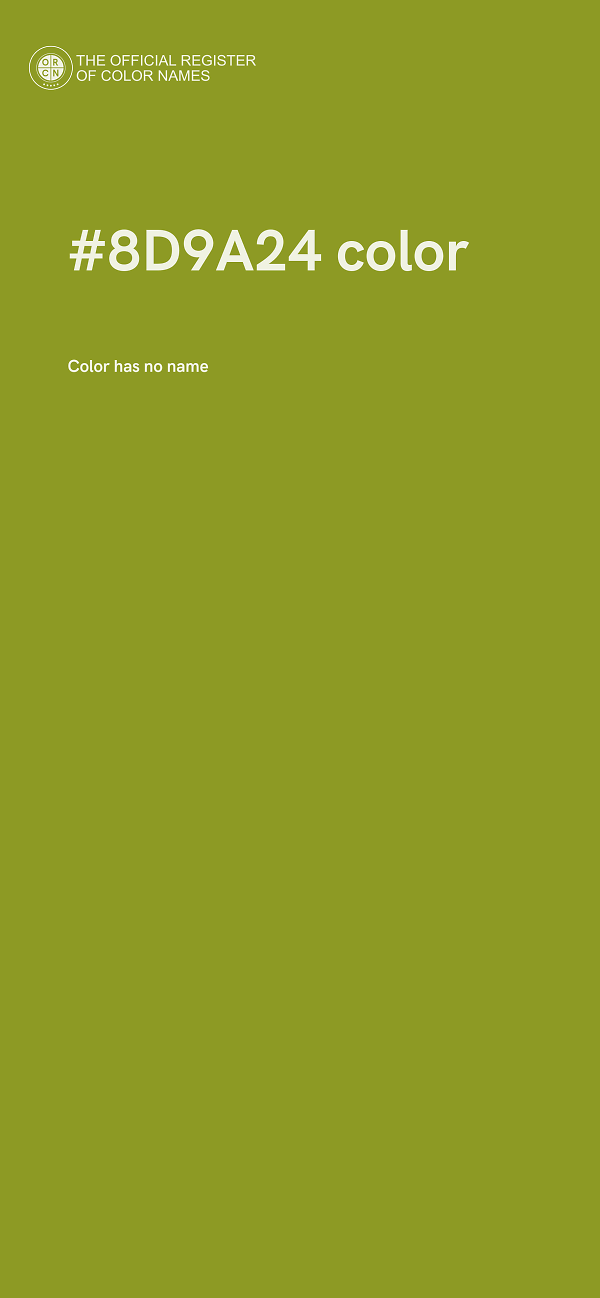 #8D9A24 color image