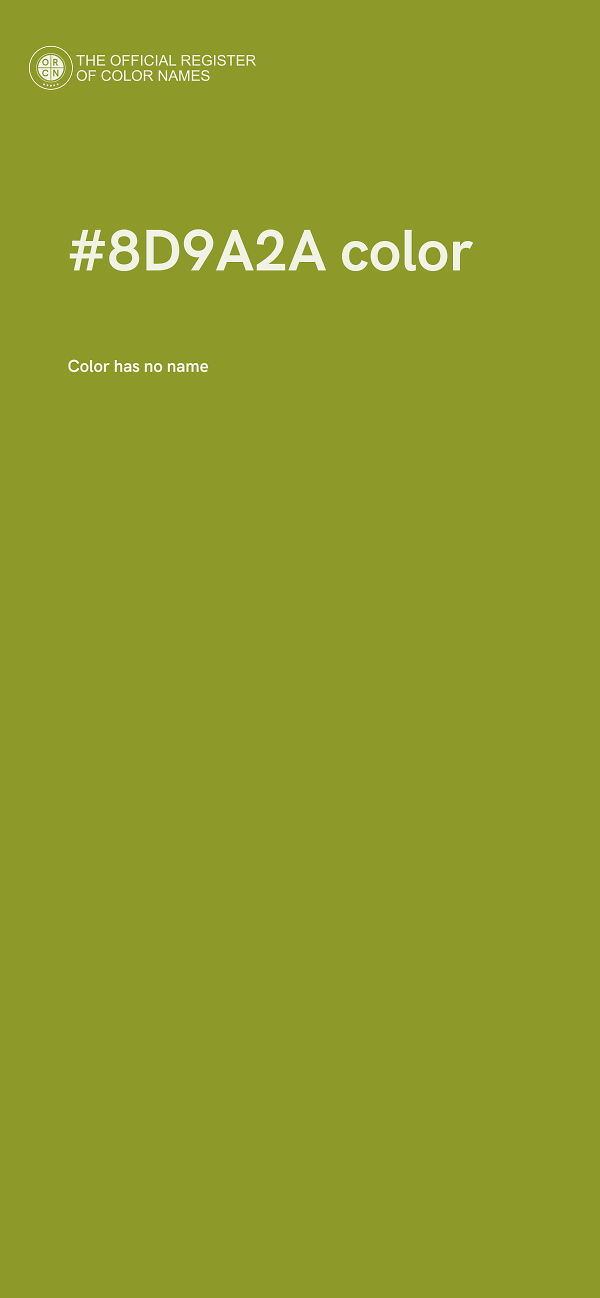 #8D9A2A color image