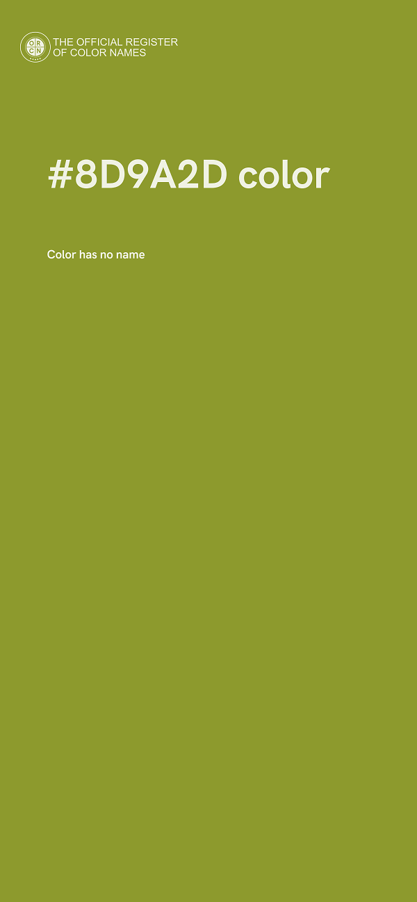 #8D9A2D color image