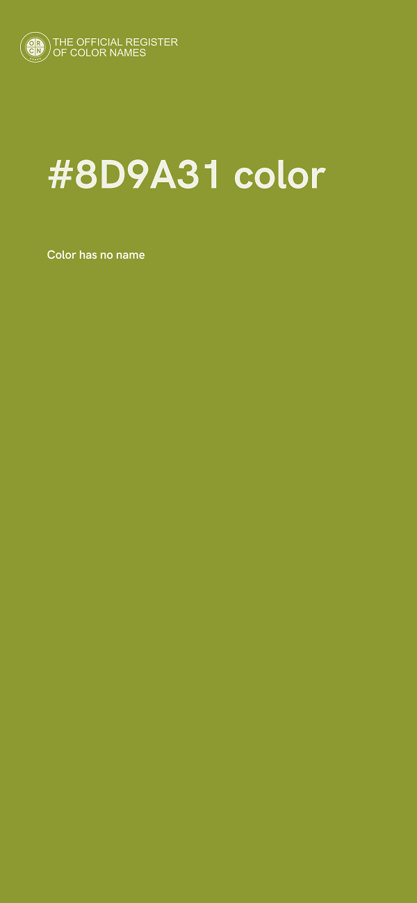 #8D9A31 color image