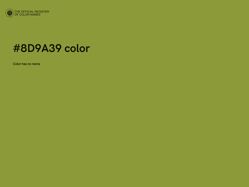 #8D9A39 color image