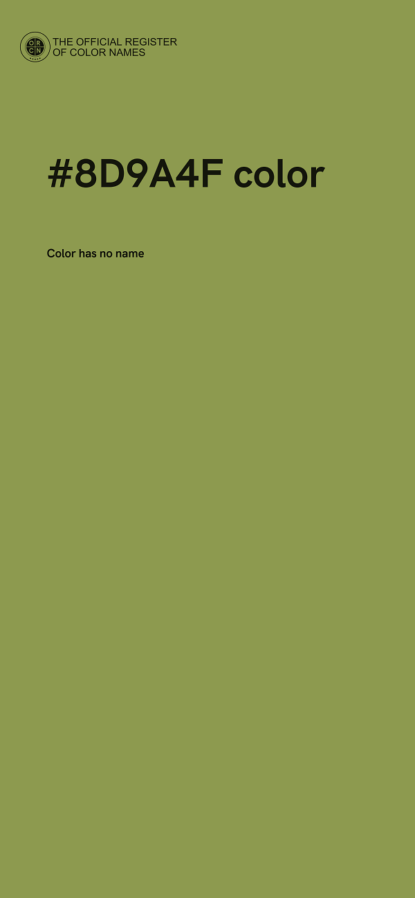 #8D9A4F color image
