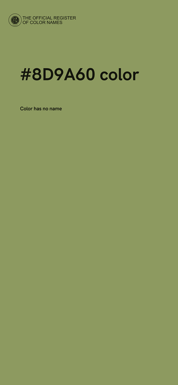 #8D9A60 color image