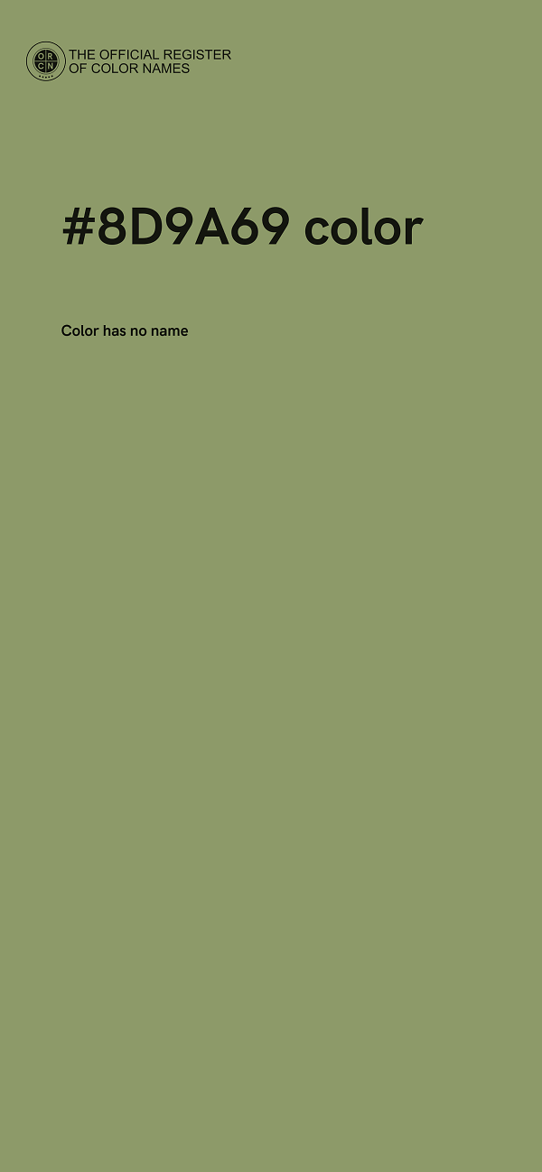 #8D9A69 color image