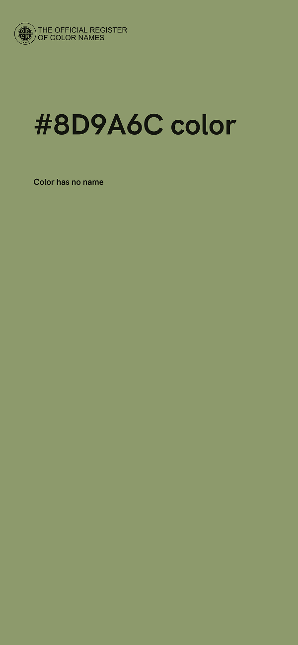#8D9A6C color image