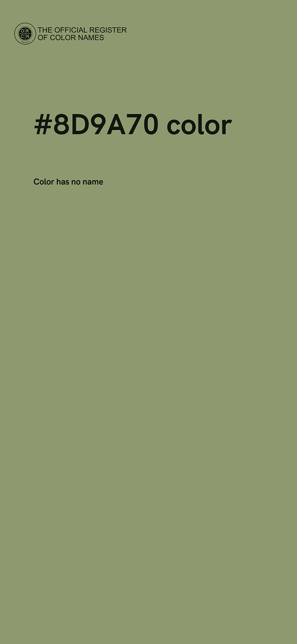 #8D9A70 color image
