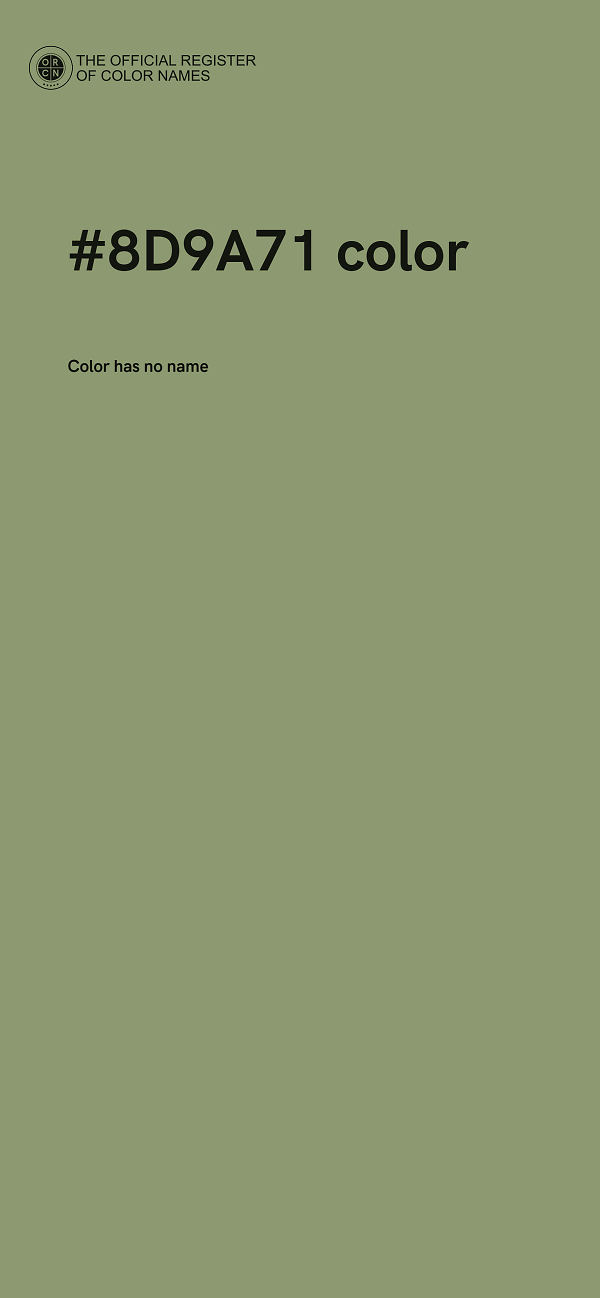 #8D9A71 color image