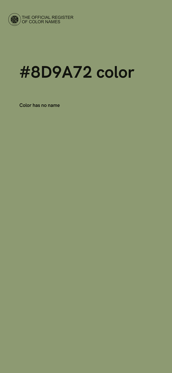 #8D9A72 color image