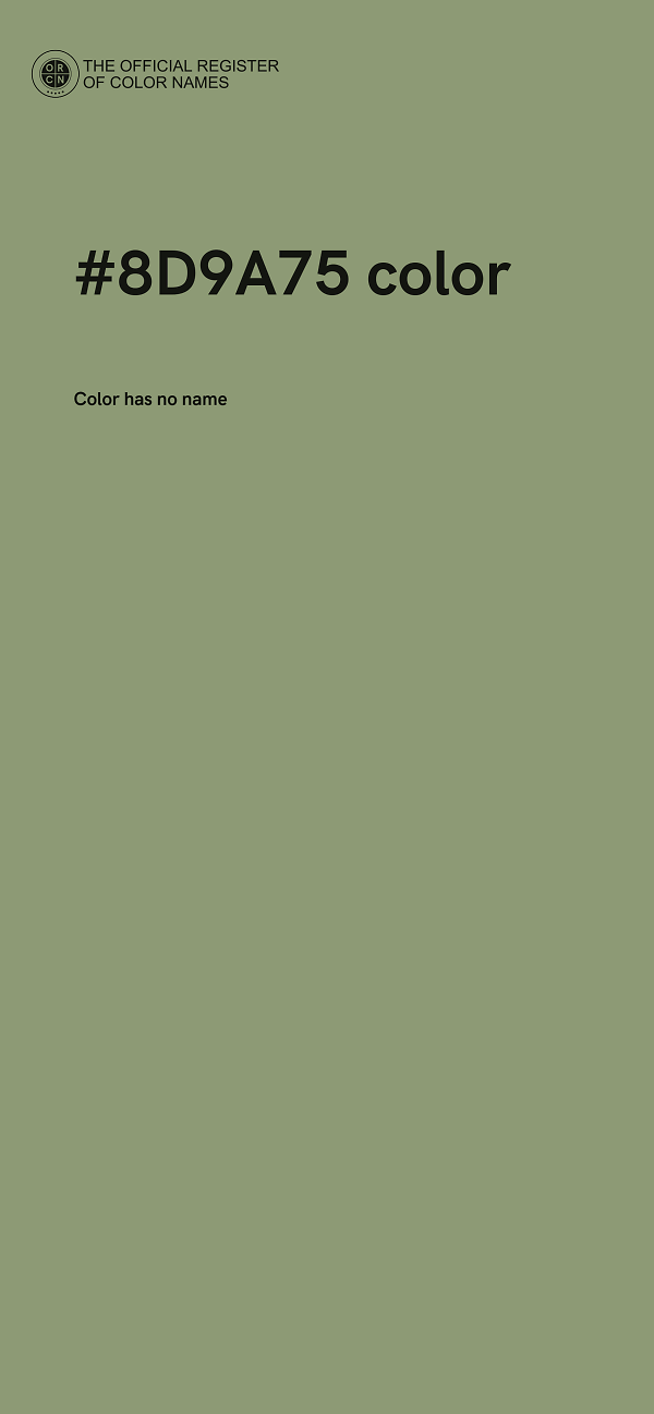 #8D9A75 color image