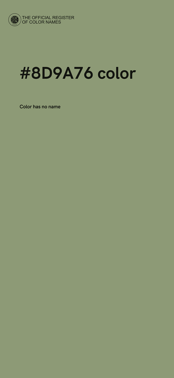 #8D9A76 color image