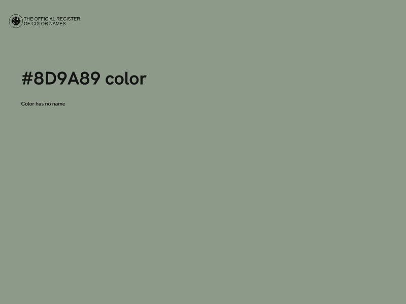 #8D9A89 color image