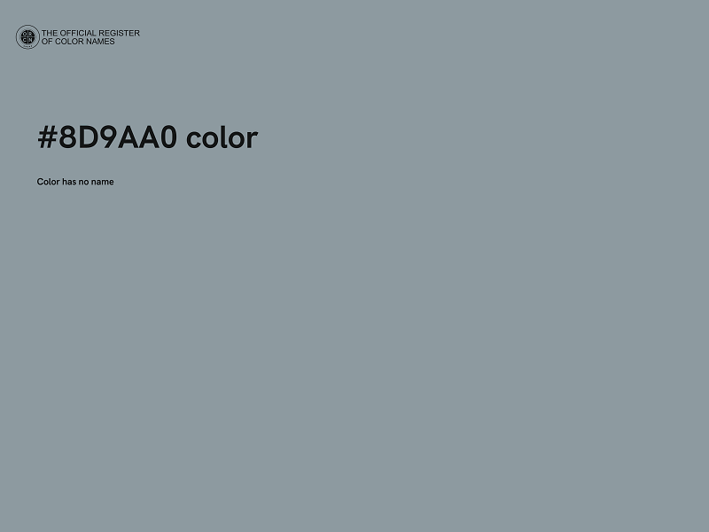 #8D9AA0 color image