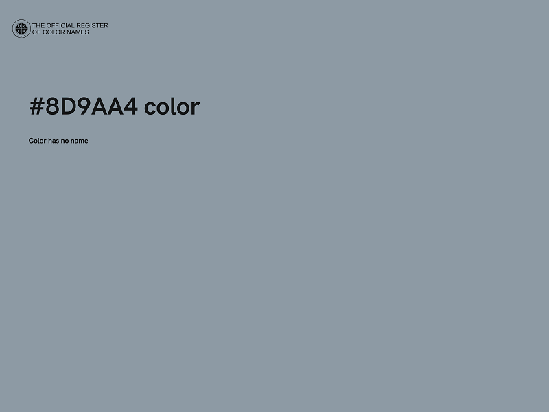 #8D9AA4 color image