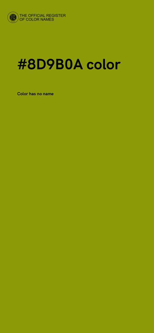 #8D9B0A color image