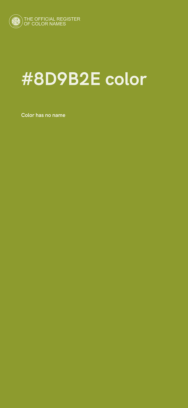 #8D9B2E color image