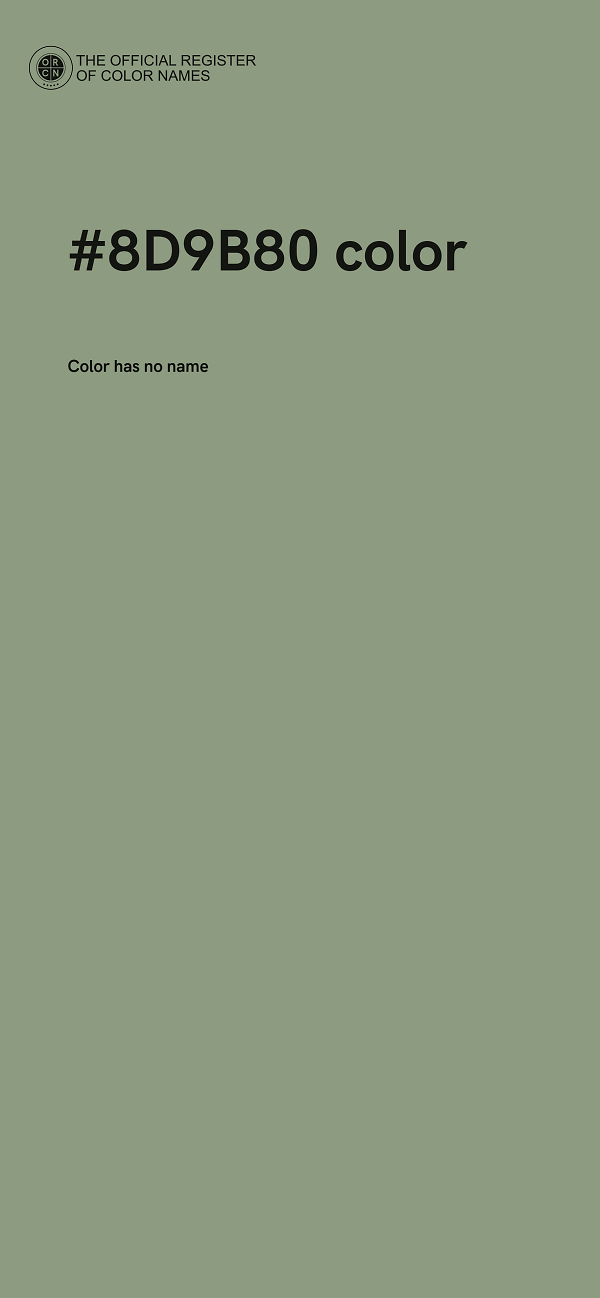 #8D9B80 color image