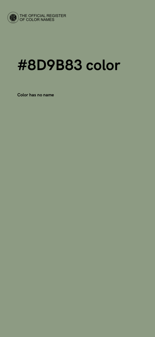 #8D9B83 color image
